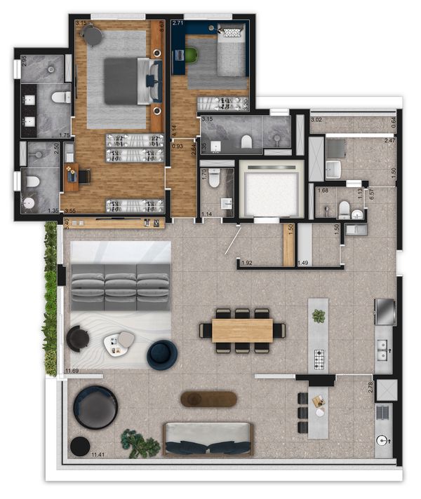 181 M² | 2 SUÍTES